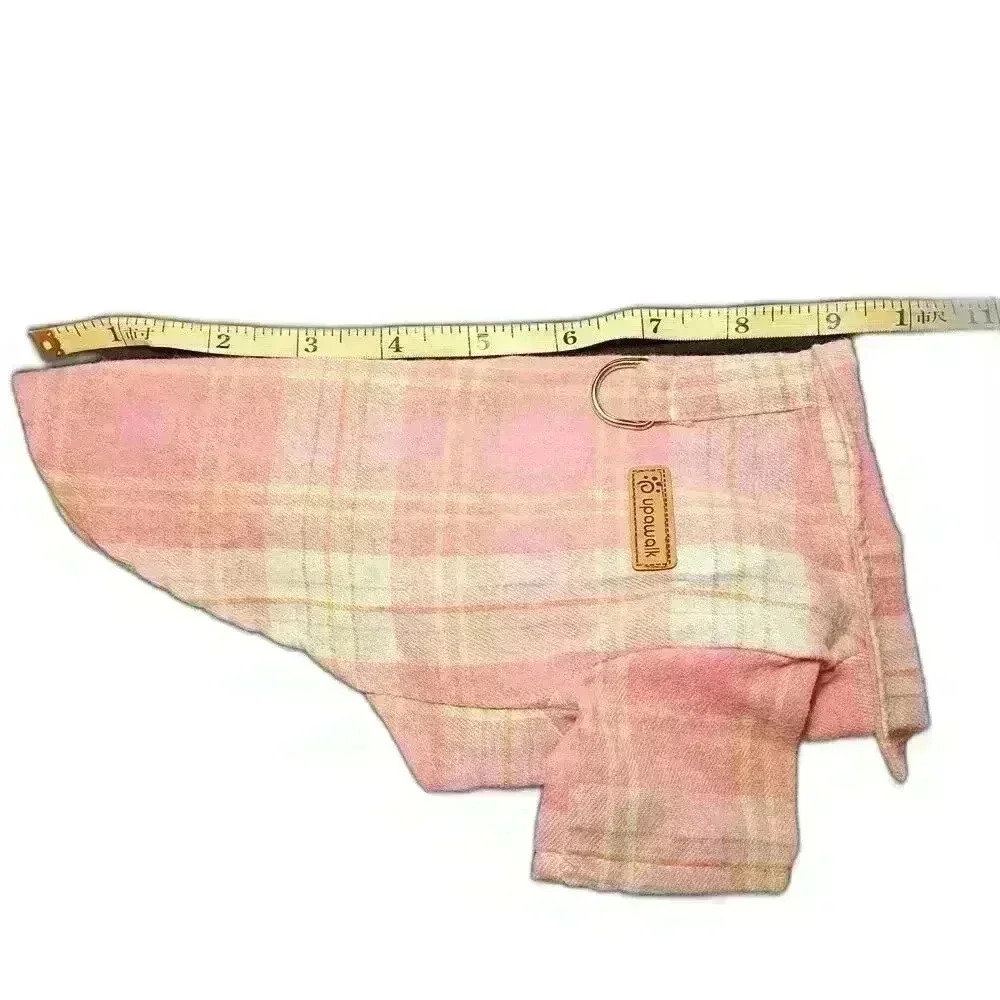 Pink Flannel Dog Shirt